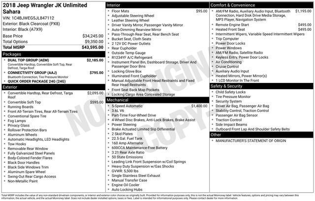 
								2018 Jeep Wrangler JK Unlimited Unlimited Sahara full									