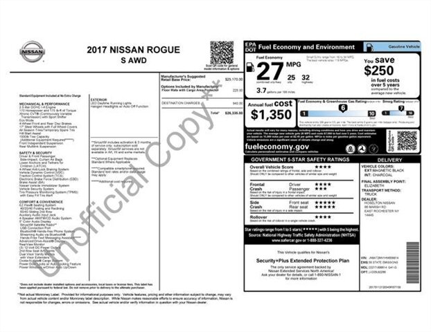 
								2017 Nissan Rogue S full									