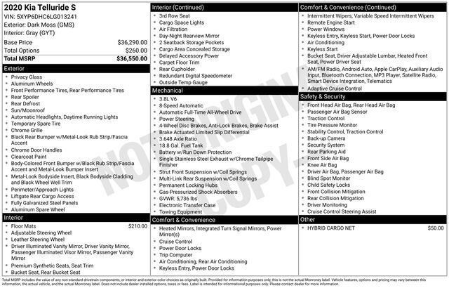 
								2020 Kia Telluride S full									