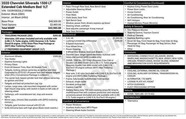 
								2020 Chevrolet Silverado 1500 LT full									