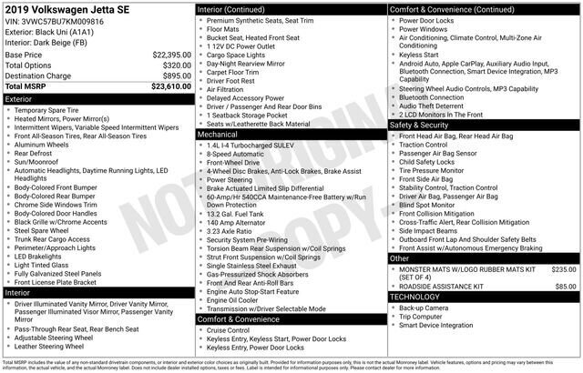 
								2019 Volkswagen Jetta 1.4T SE w/ Apple Car Play full									